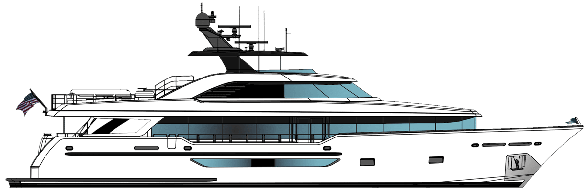  Westport W117 (35m) Model | Raised Pilothouse Motor Yacht